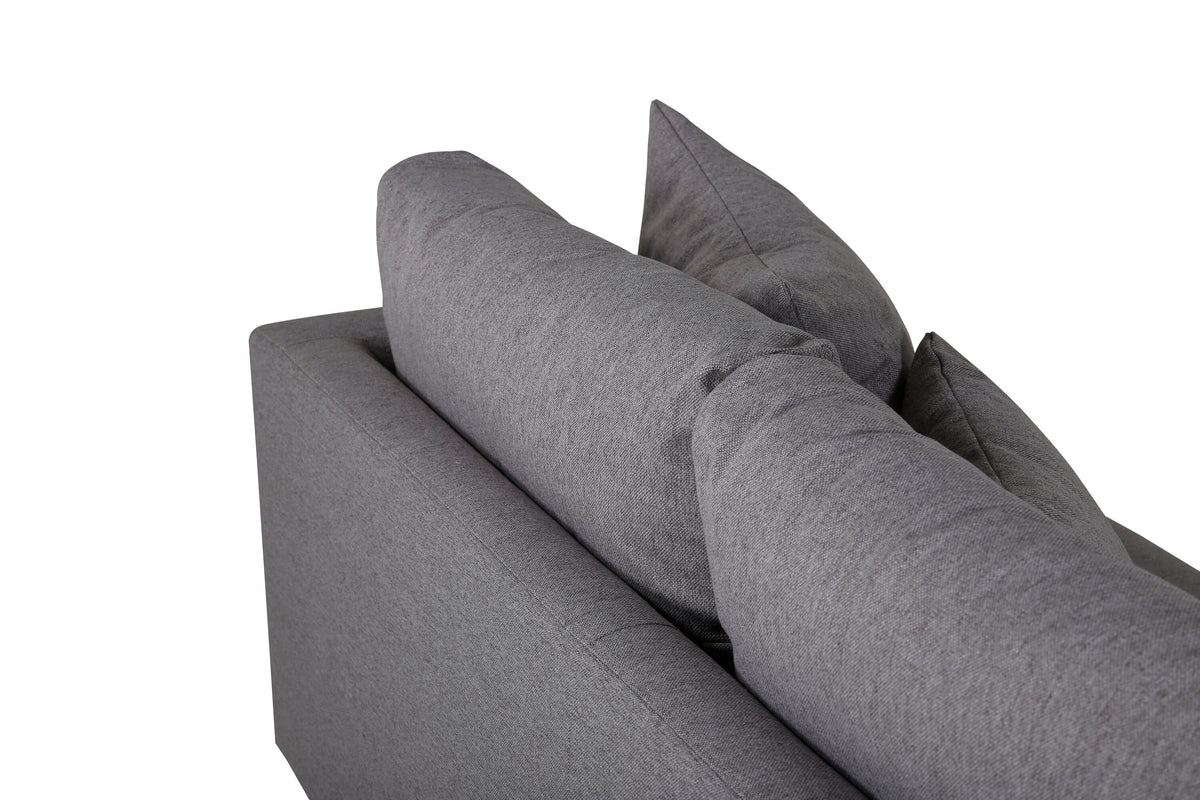 Sofia 3-personers sofa - sort, grå - billede 5