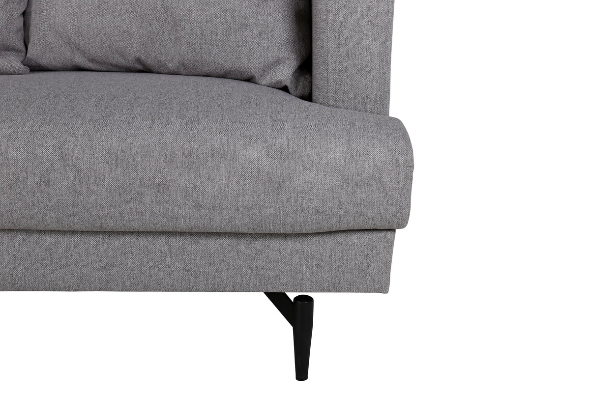 Sofia 3-personers sofa - sort, grå - billede 8