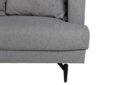 Sofia 3-personers sofa - sort, grå - billede 8