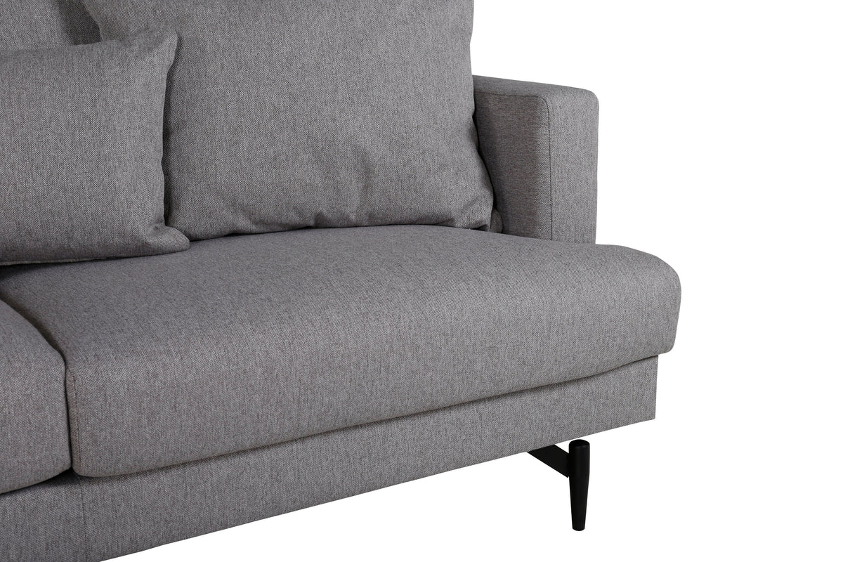 Sofia 3-personers sofa - sort, grå - billede 9