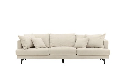 Sofia 3-personers sofa - beige, sort - billede 1