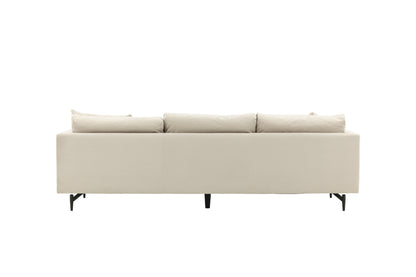 Sofia 3-personers sofa - beige, sort - billede 7