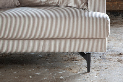 Sofia 3-personers sofa - beige, sort - billede 13