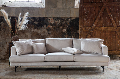 Sofia 3-personers sofa - beige, sort - billede 14