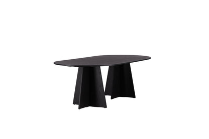 Bootcut ovalt spisebord - 230 × 115 cm - sort - billede 18
