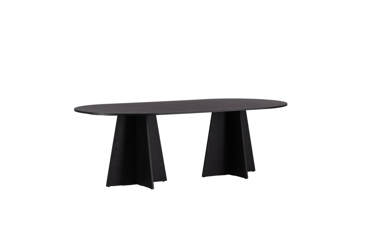 Bootcut ovalt spisebord - 230 × 115 cm - sort - billede 19