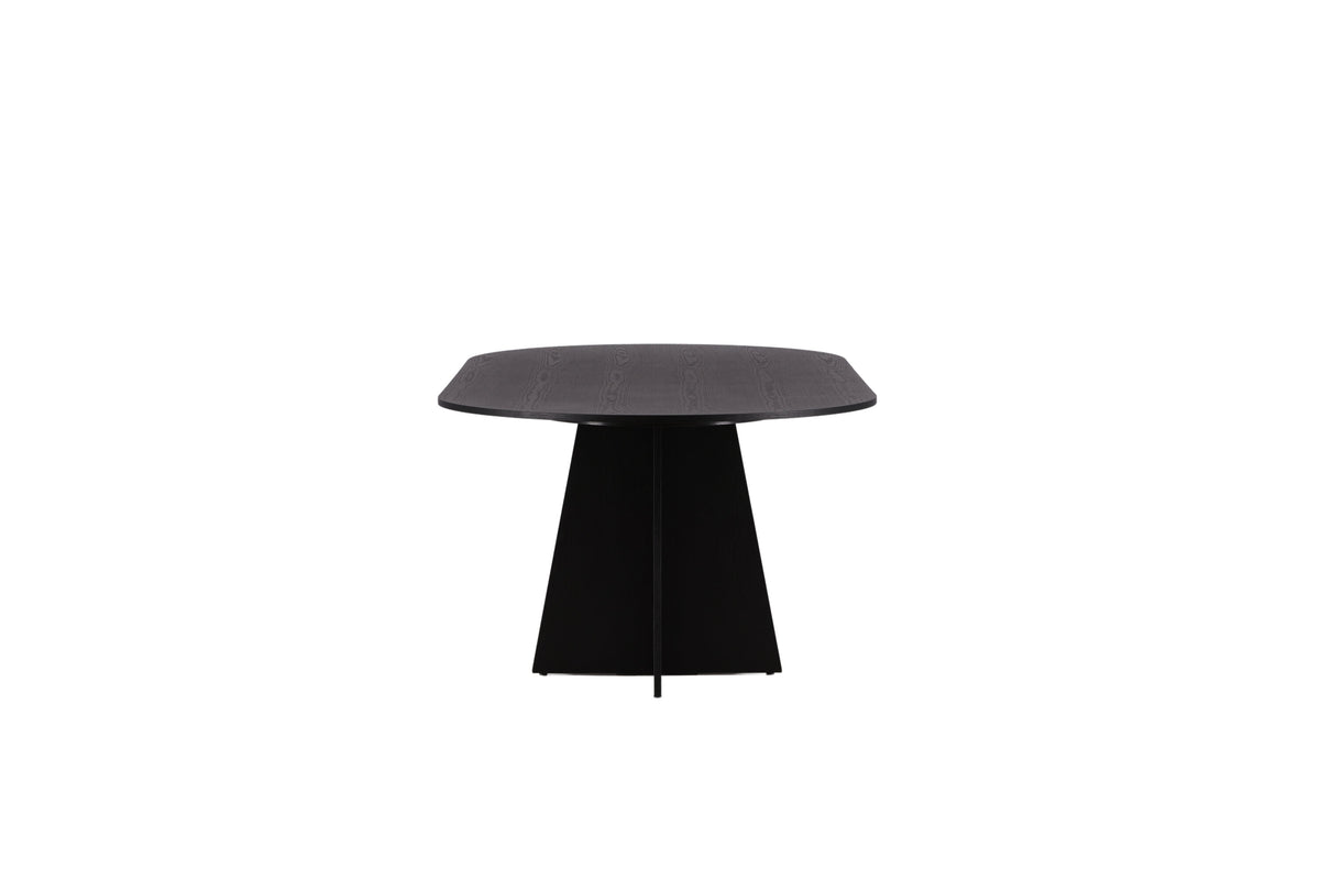 Bootcut ovalt spisebord - 230 × 115 cm - sort - billede 7