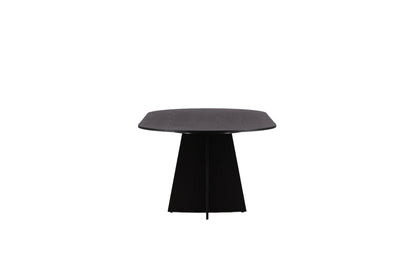 Bootcut ovalt spisebord - 230 × 115 cm - sort - billede 7
