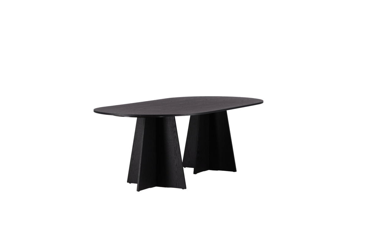 Bootcut ovalt spisebord - 230 × 115 cm - sort - billede 10