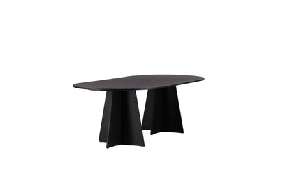 Bootcut ovalt spisebord - 230 × 115 cm - sort - billede 10