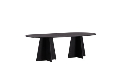 Bootcut ovalt spisebord - 230 × 115 cm - sort - billede 11