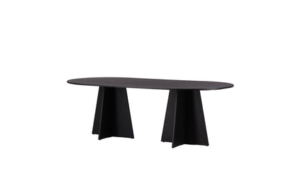 Bootcut ovalt spisebord - 230 × 115 cm - sort - billede 15