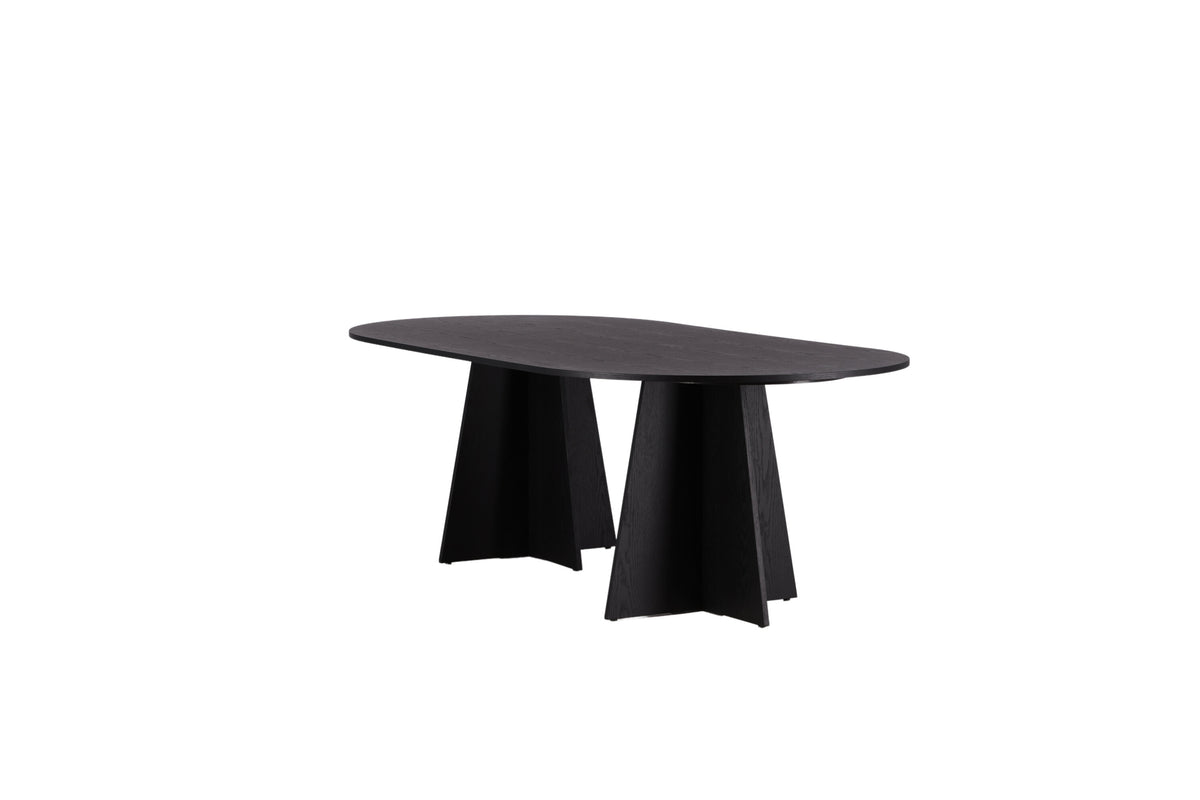 Bootcut ovalt spisebord - 230 × 115 cm - sort - billede 16