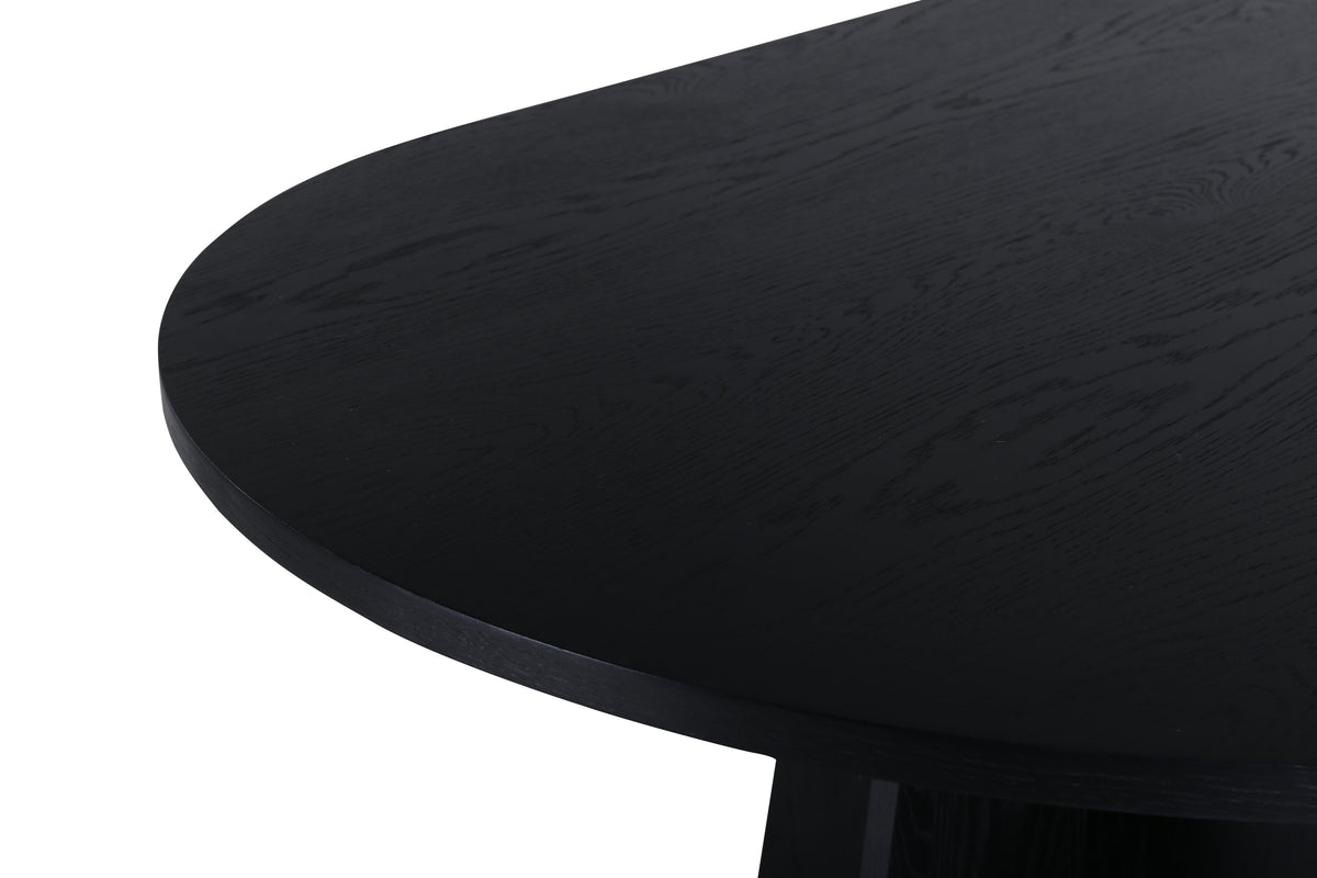 Bootcut ovalt spisebord - 230 × 115 cm - sort - billede 13