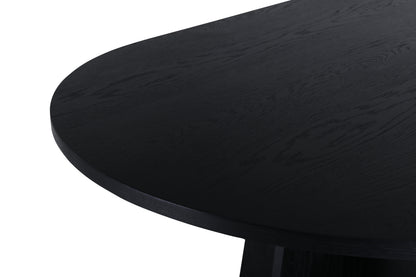 Bootcut ovalt spisebord - 230 × 115 cm - sort - billede 13