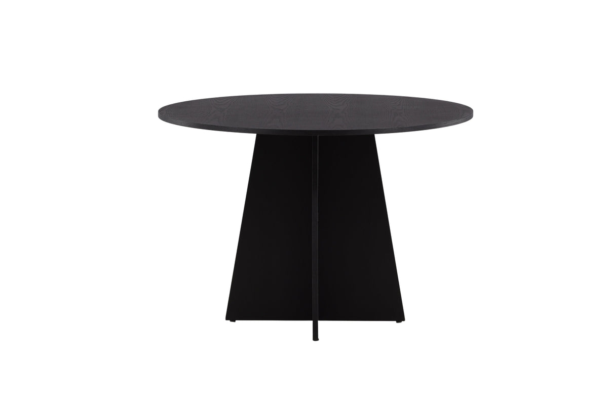 Bootcut rundt spisebord - Ø110 cm - sort - billede 16