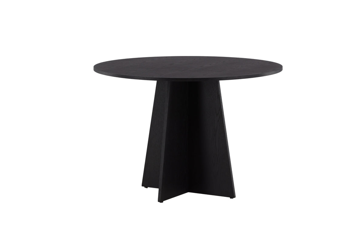 Bootcut rundt spisebord - Ø110 cm - sort - billede 17