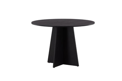 Bootcut rundt spisebord - Ø110 cm - sort - billede 17