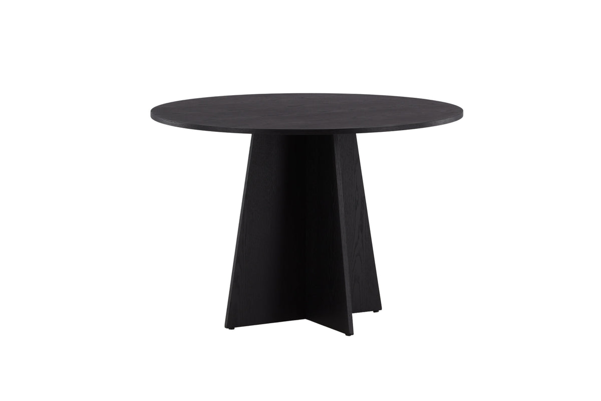 Bootcut rundt spisebord - Ø110 cm - sort - billede 18