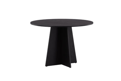 Bootcut rundt spisebord - Ø110 cm - sort - billede 18