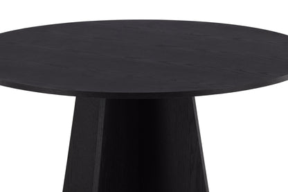 Bootcut rundt spisebord - Ø110 cm - sort - billede 19
