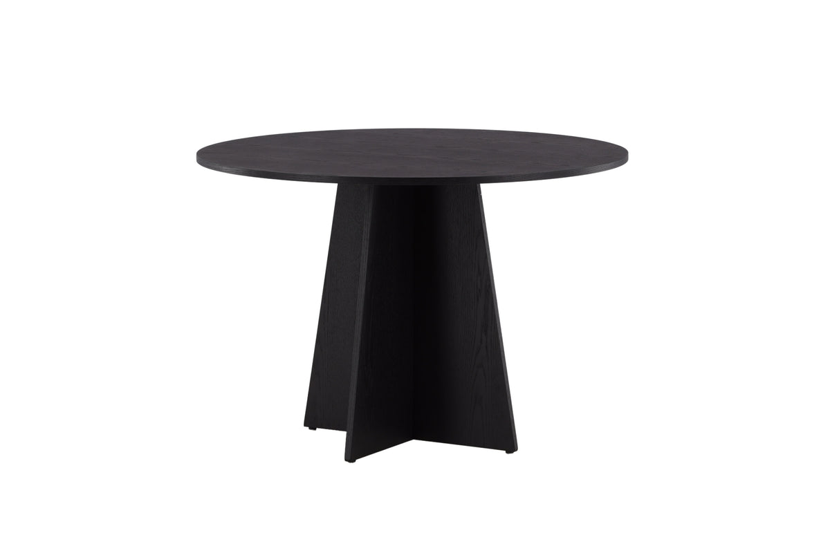 Bootcut rundt spisebord - Ø110 cm - sort - billede 4