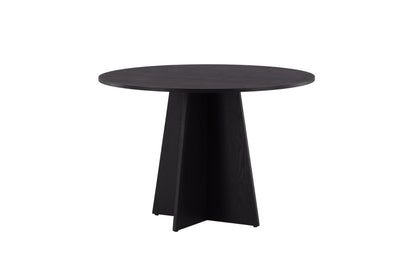Bootcut rundt spisebord - Ø110 cm - sort - billede 4