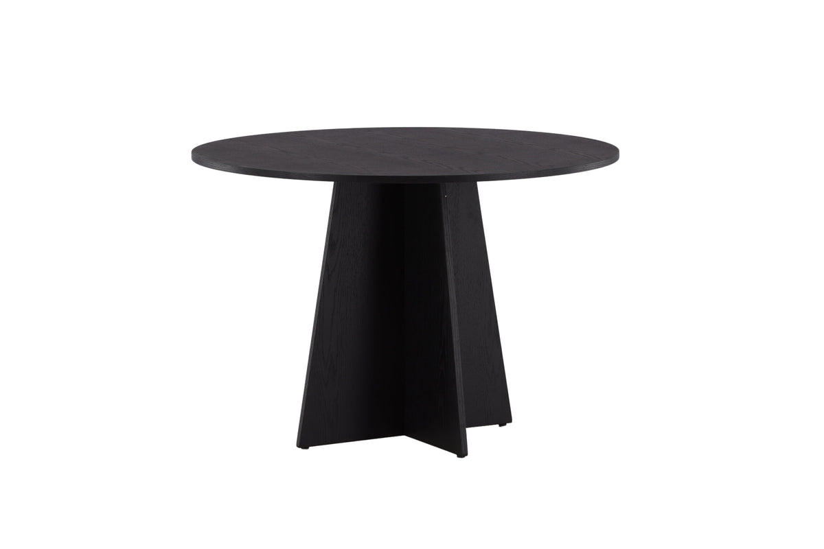 Bootcut rundt spisebord - Ø110 cm - sort - billede 5