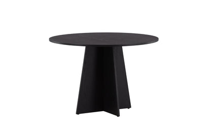 Bootcut rundt spisebord - Ø110 cm - sort - billede 5