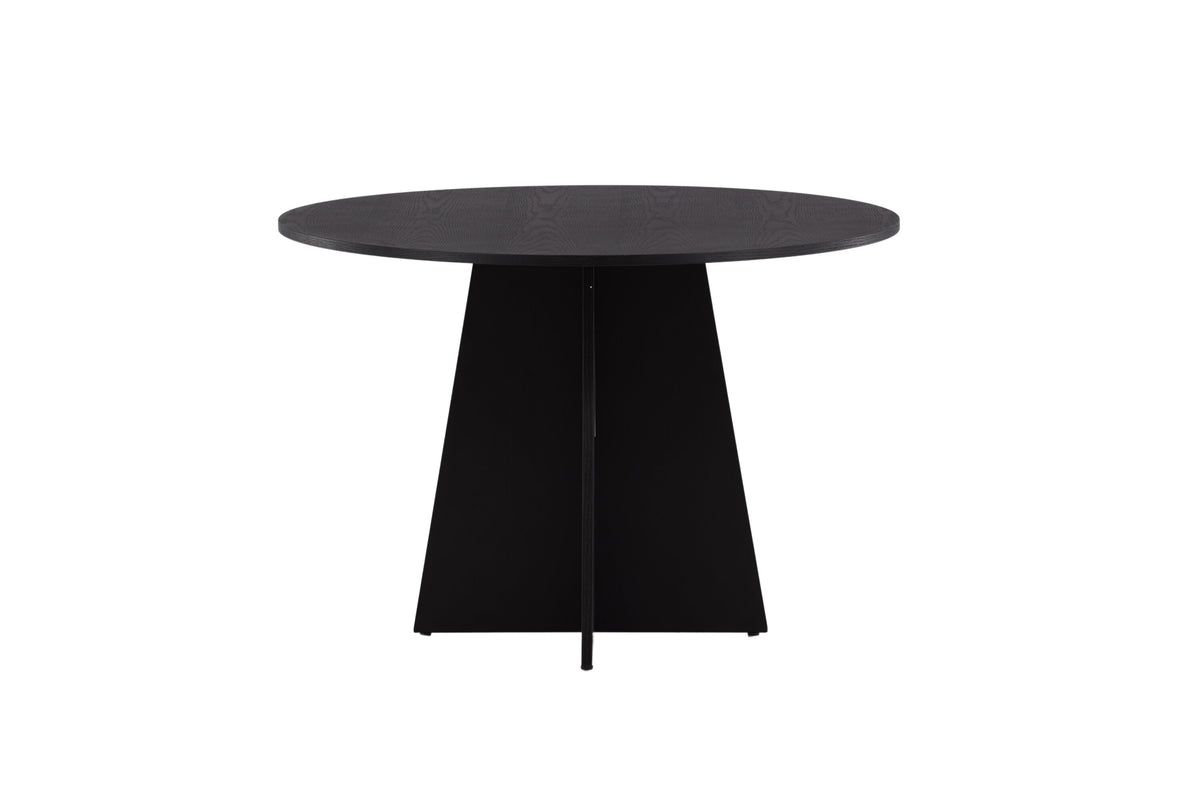 Bootcut rundt spisebord - Ø110 cm - sort - billede 8