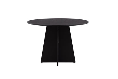 Bootcut rundt spisebord - Ø110 cm - sort - billede 8