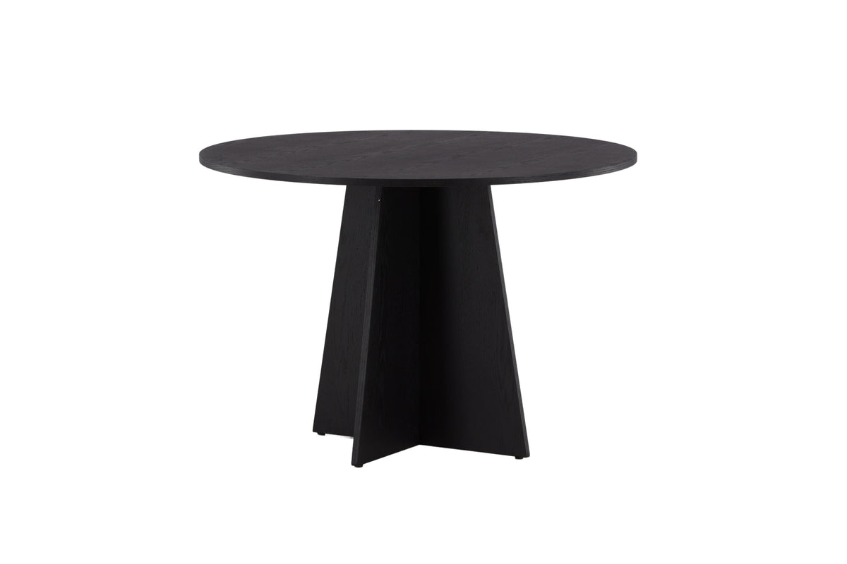 Bootcut rundt spisebord - Ø110 cm - sort - billede 9