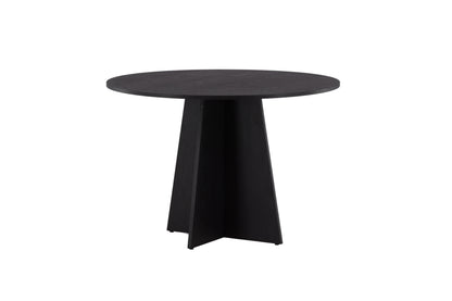Bootcut rundt spisebord - Ø110 cm - sort - billede 9