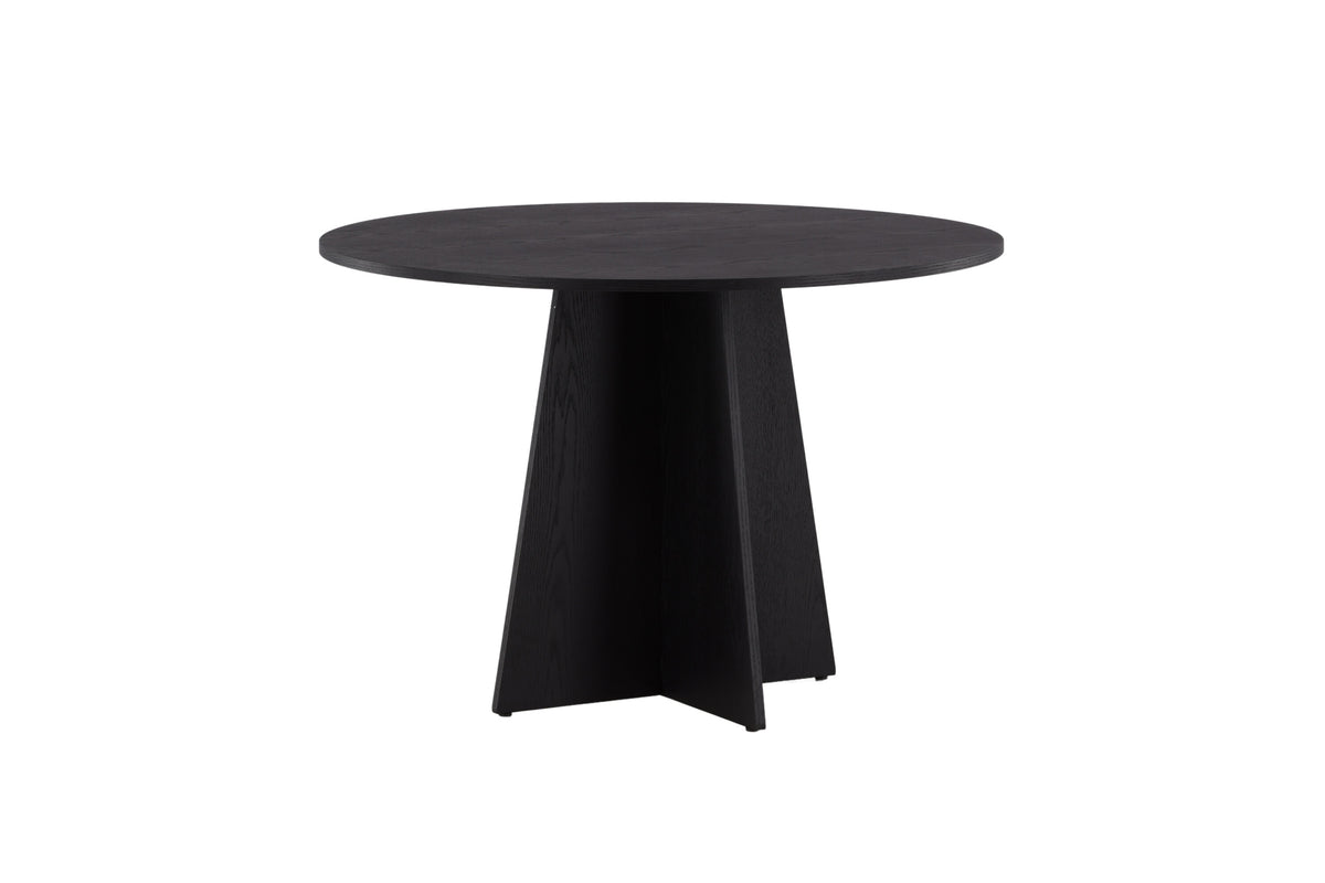 Bootcut rundt spisebord - Ø110 cm - sort - billede 11