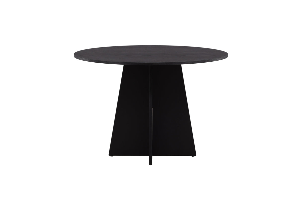 Bootcut rundt spisebord - Ø110 cm - sort - billede 13