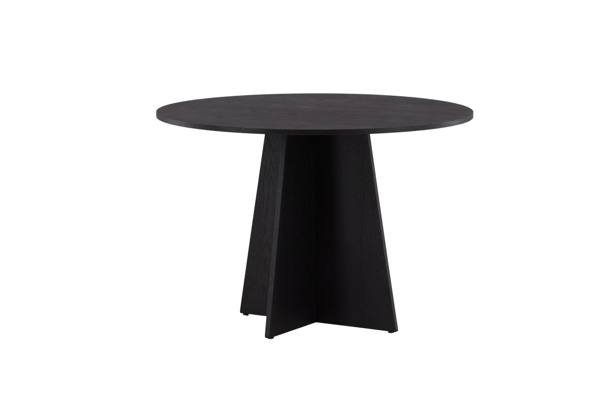 Bootcut rundt spisebord - Ø110 cm - sort - billede 14