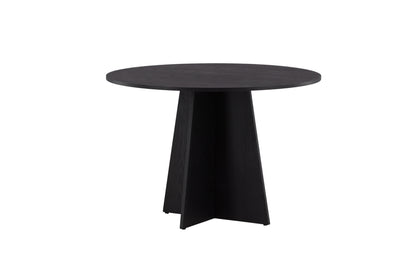 Bootcut rundt spisebord - Ø110 cm - sort - billede 14