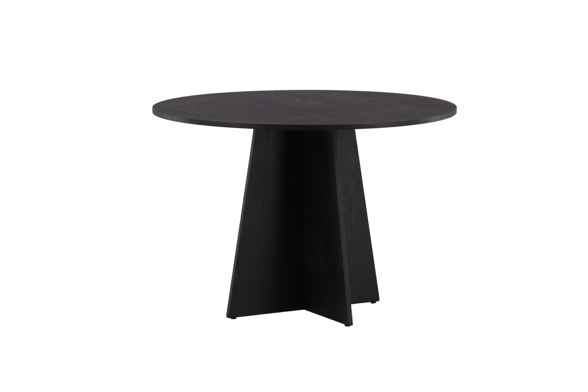 Bootcut rundt spisebord - Ø110 cm - sort - billede 15