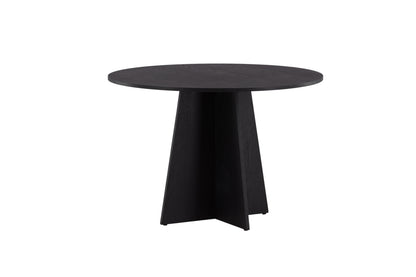 Bootcut rundt spisebord - Ø110 cm - sort - billede 15