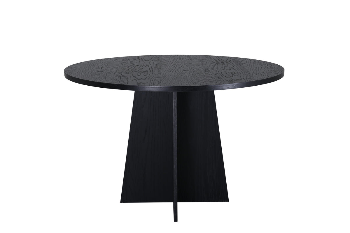 Bootcut rundt spisebord - Ø110 cm - sort - billede 2