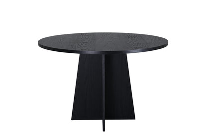 Bootcut rundt spisebord - Ø110 cm - sort - billede 2