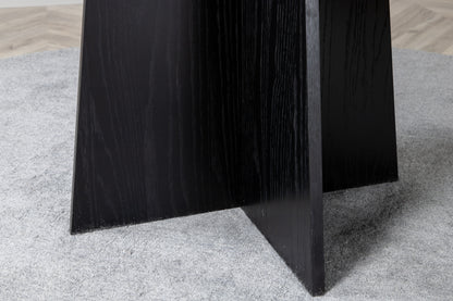 Bootcut rundt spisebord - Ø110 cm - sort - billede 25