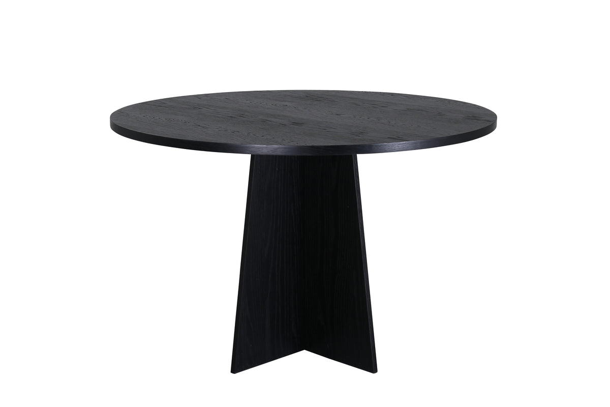 Bootcut rundt spisebord - Ø110 cm - sort - billede 3