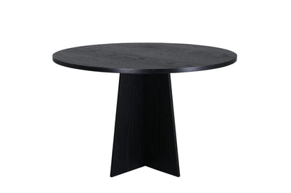 Bootcut rundt spisebord - Ø110 cm - sort - billede 3
