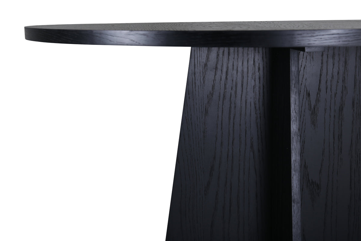 Bootcut rundt spisebord - Ø110 cm - sort - billede 12