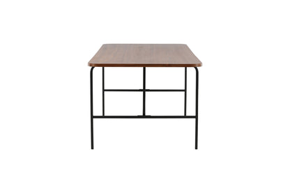 Uno spisebord - 200 × 90 cm - sort, natur, valnøddefarvet - billede 7