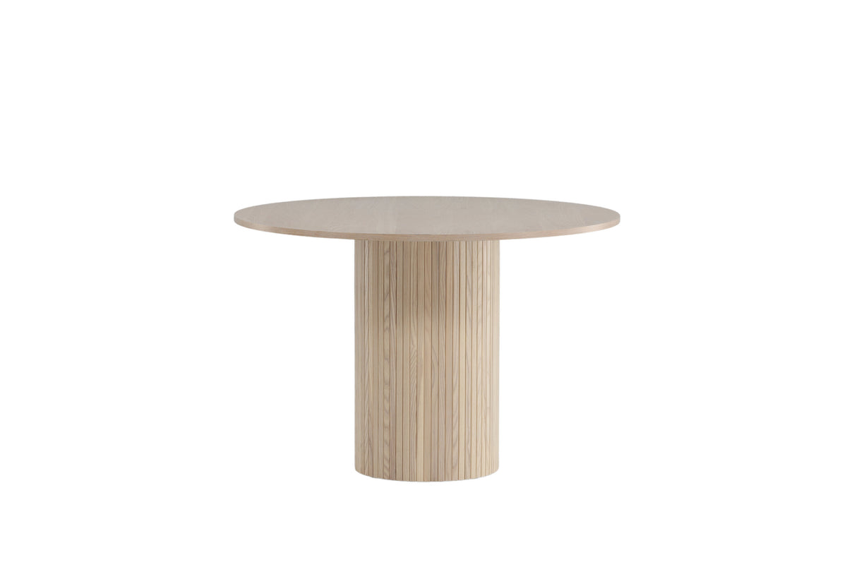 Bianca rundt spisebord - Ø110 cm - hvidpigmenteret, sort, hvid - billede 10