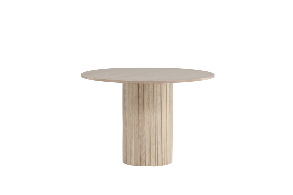 Bianca rundt spisebord - Ø110 cm - hvidpigmenteret, sort, hvid - billede 11