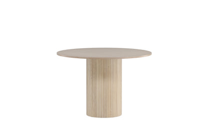 Bianca rundt spisebord - Ø110 cm - hvidpigmenteret, sort, hvid - billede 1