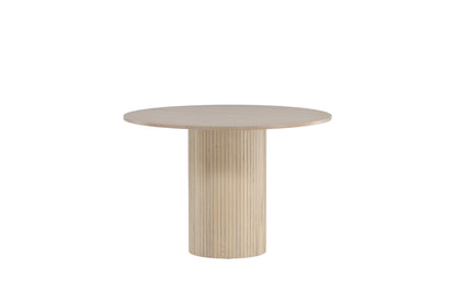 Bianca rundt spisebord - Ø110 cm - hvidpigmenteret, sort, hvid - billede 2